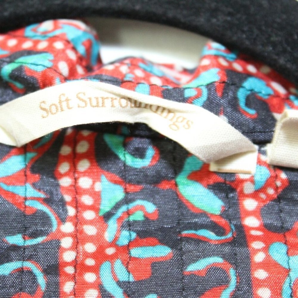 Soft Surroundings Quilted Lotus Topper Kimono Cardigan Small PS Cottagecore Boho - Picture 7 of 16